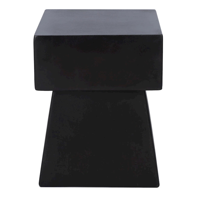 SAFAVIEH Table d'appoint intérieure/extérieure en béton Rukiye - 13.7 L x 13.7 P x 18.1 H - 14Wx14Dx18H