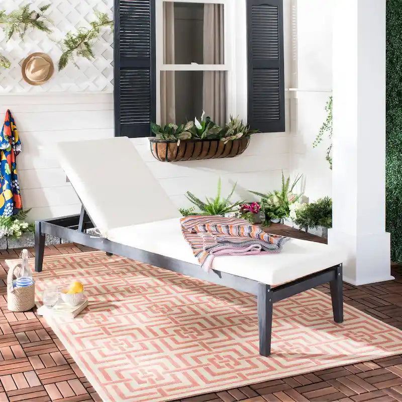 Chaise longue d'extérieur Walti SAFAVIEH