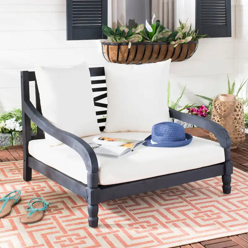 Chaise longue d'extérieur Amiya SAFAVIEH