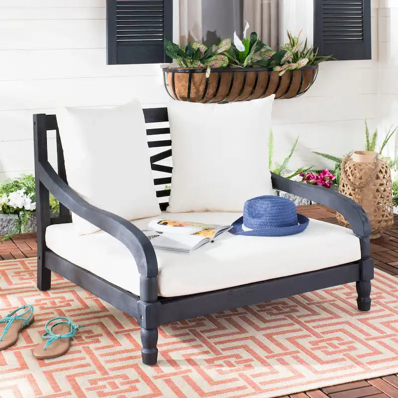 Chaise longue d'extérieur Amiya SAFAVIEH