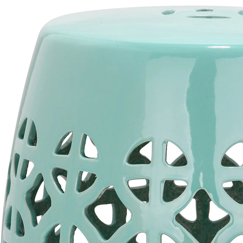 Tabouret de jardin décoratif SAFAVIEH Paradise Sevdalija Tranquility en céramique blanche