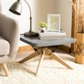 SAFAVIEH Outdoor Ashely Table basse moderne gris foncé - 22,1 x 22,1 x 14,6 - 22Lx22Px15H