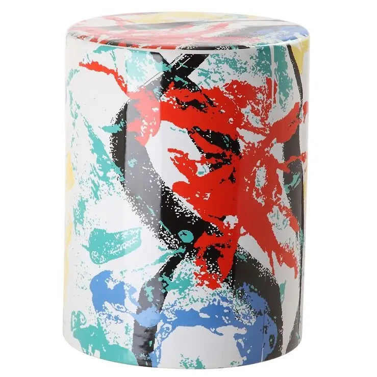 SAFAVIEH Margeret Tabouret de Jardin Décoratif en Céramique Moderne et Abstrait