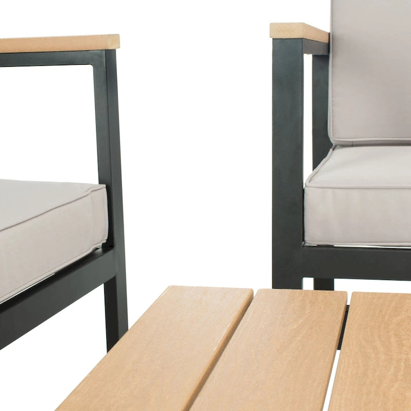 SAFAVIEH Outdoor Isabeau - Ensemble de 4 coussins de salon - 52 larg. x 14 prof. x 26 haut.