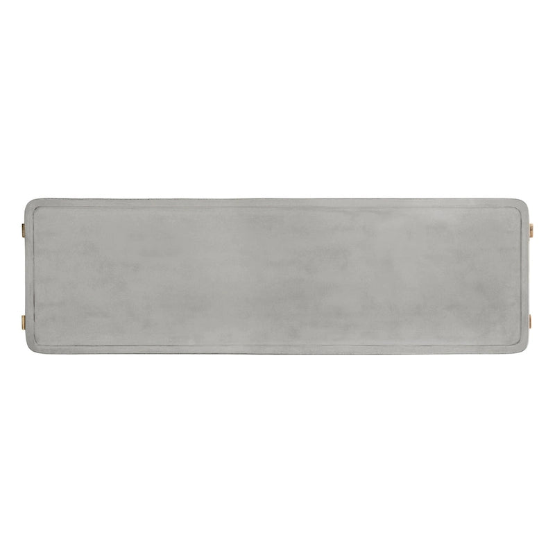 SAFAVIEH Naemi Console moderne en béton gris foncé pour l'intérieur/l'extérieur - 55,1 x 17,7 x 29,5 - 55Wx18Dx30H