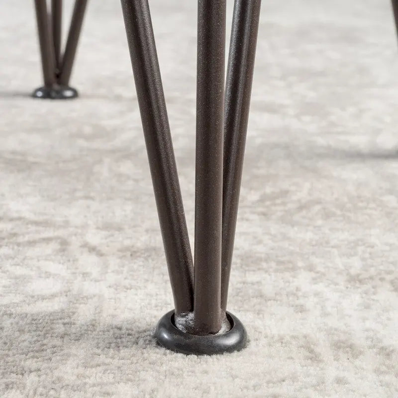 Table d'appoint industrielle en bois d'acacia d'extérieur Zion (lot de 2) par Christopher Knight Home