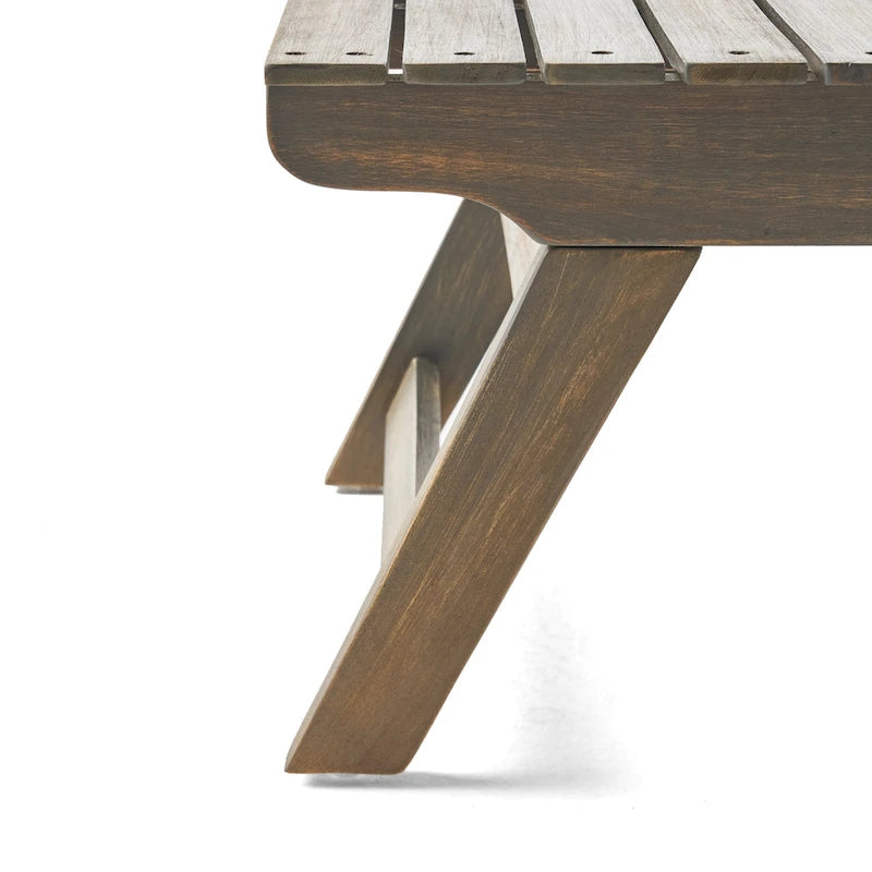 Ensemble de conversation d'extérieur 3 pièces Sedona en bois d'acacia par Christopher Knight Home