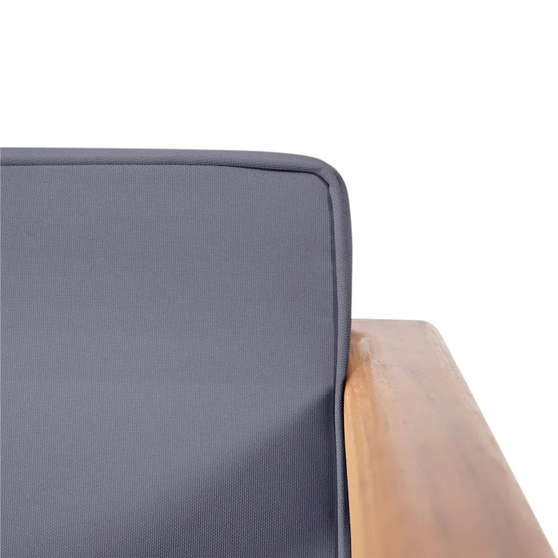 Fauteuils de club modernes rembourrés en acacia Aston Outdoor (lot de 2) par Christopher Knight Home