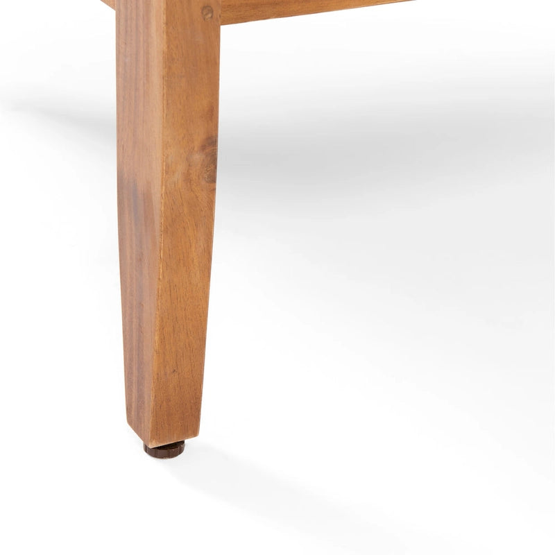 Fauteuils de club modernes rembourrés en acacia Aston Outdoor (lot de 2) par Christopher Knight Home