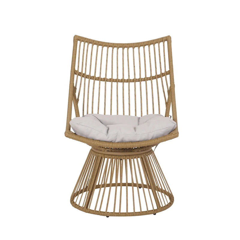 Fauteuil de jardin Caryl Wicker avec coussins de Christopher Knight Home