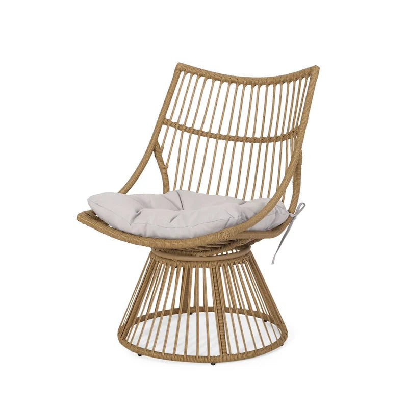 Fauteuil de jardin Caryl Wicker avec coussins de Christopher Knight Home