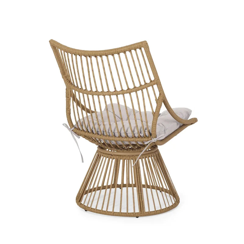 Fauteuil de jardin Caryl Wicker avec coussins de Christopher Knight Home