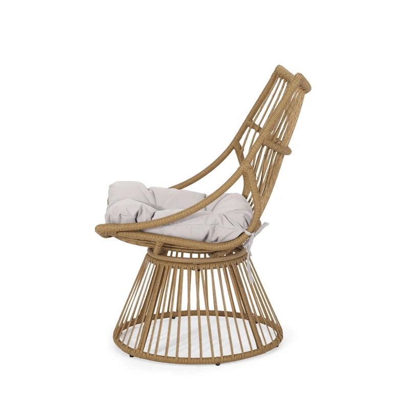 Fauteuil de jardin Caryl Wicker avec coussins de Christopher Knight Home