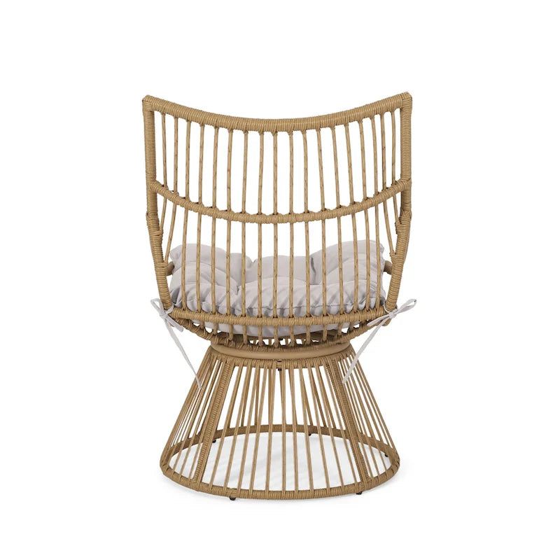 Fauteuil de jardin Caryl Wicker avec coussins de Christopher Knight Home