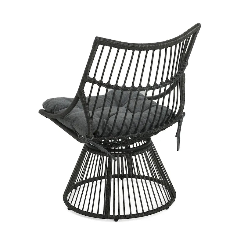 Fauteuil de jardin Caryl Wicker avec coussins de Christopher Knight Home