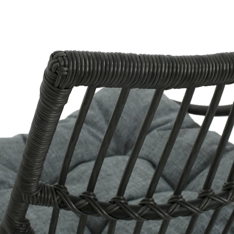 Fauteuil de jardin Caryl Wicker avec coussins de Christopher Knight Home