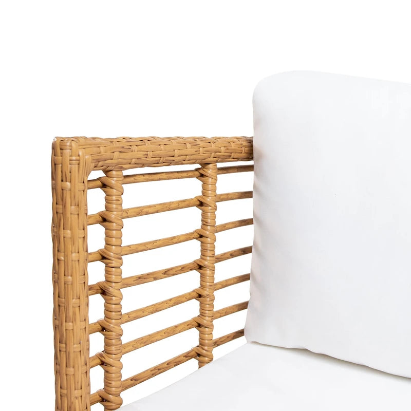 Fauteuil de club en osier rembourré Nic Outdoor par Christopher Knight Home - 26,00 L x 28,00 l x 29,50 H