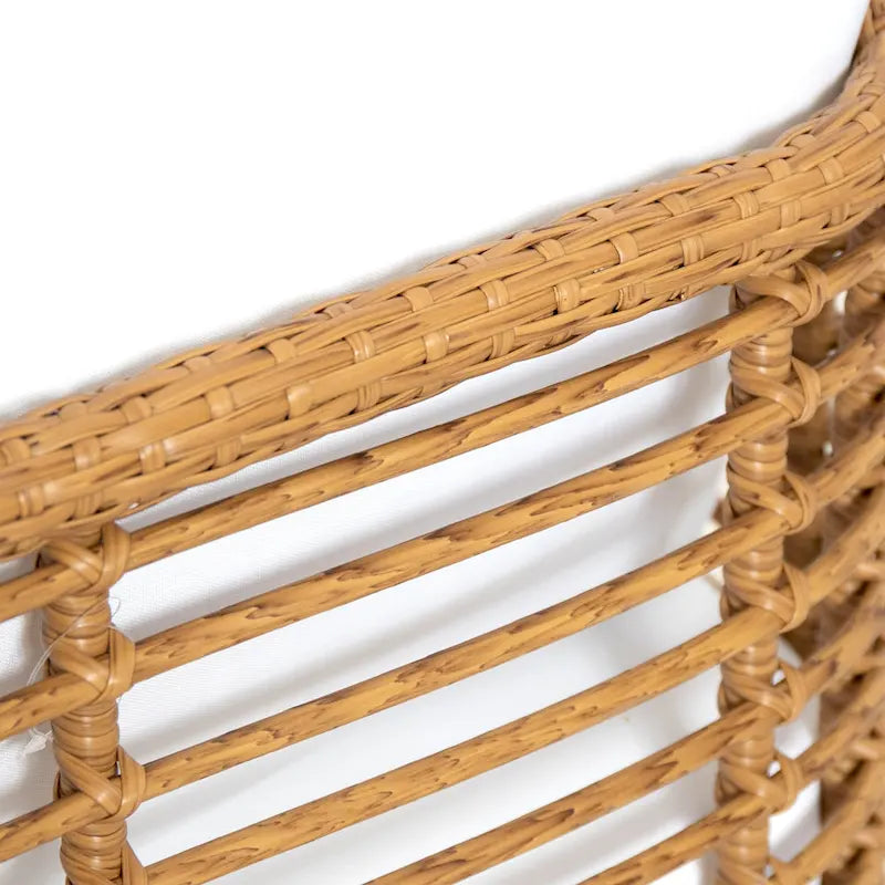 Fauteuil de club en osier rembourré Nic Outdoor par Christopher Knight Home - 26,00 L x 28,00 l x 29,50 H