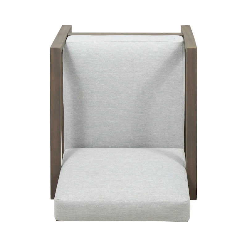 Fauteuil de club d'extérieur Norton en bois d'acacia avec coussin par Christopher Knight Home