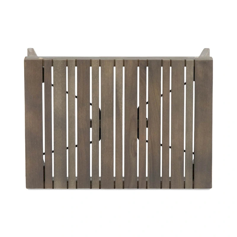 Table d'appoint pliante d'extérieur en bois d'acacia Kyoto de Christopher Knight Home - 21,50 L x 13,75 P x 16,00 H