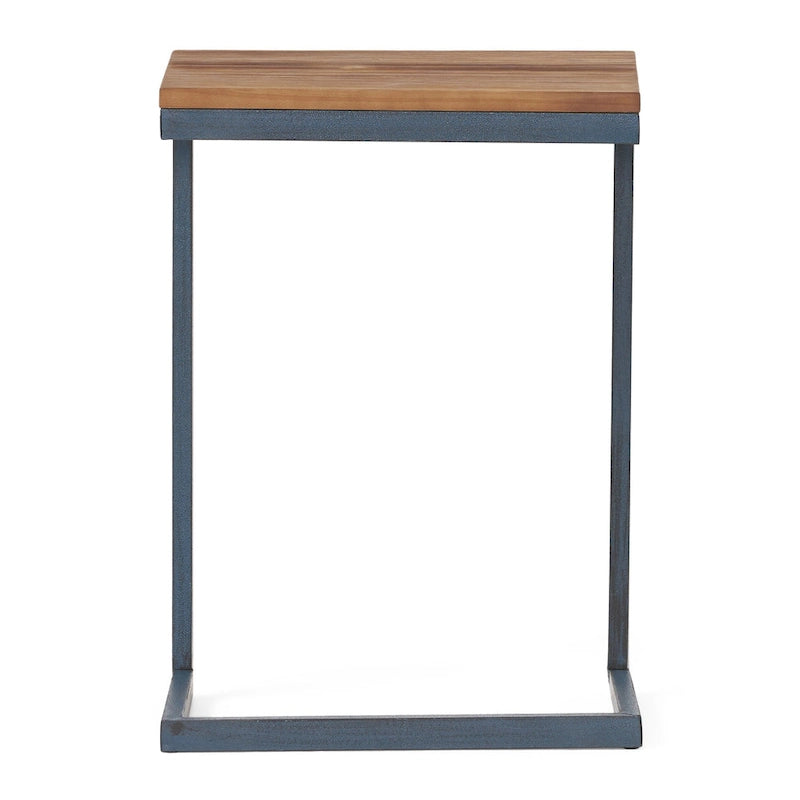 Christopher Knight Home Kora Table d'appoint en sapin antique en forme de C pour extérieur