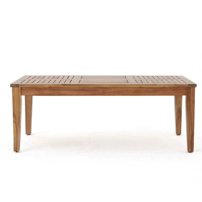 Table basse d'extérieur Hampton en bois d'acacia par Christopher Knight Home