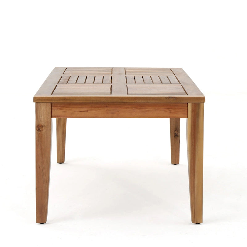 Table basse d'extérieur Hampton en bois d'acacia par Christopher Knight Home