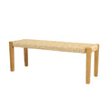 Banc d'extérieur moderne industriel en bois d'acacia Angie de Christopher Knight Home - 43,25 L x 15,75 P x 16,25 H