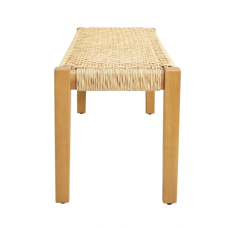 Banc d'extérieur moderne industriel en bois d'acacia Angie de Christopher Knight Home - 43,25 L x 15,75 P x 16,25 H