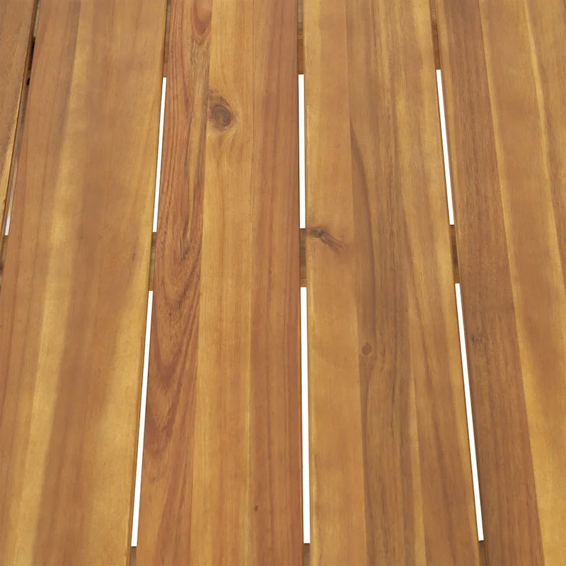 Ensemble de conversation d'extérieur modulaire 5 places en bois d'acacia et résine tressée ronde Burchett avec coussins, par Christopher Knight Home