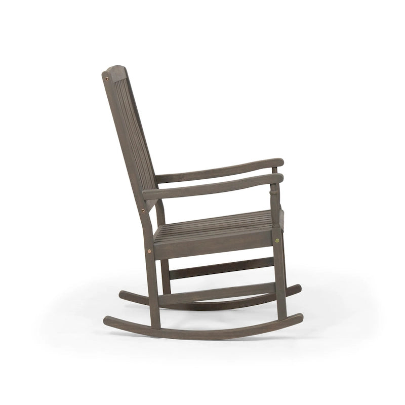 Fauteuil à bascule d'extérieur Arcadia en bois d'acacia par Christopher Knight Home