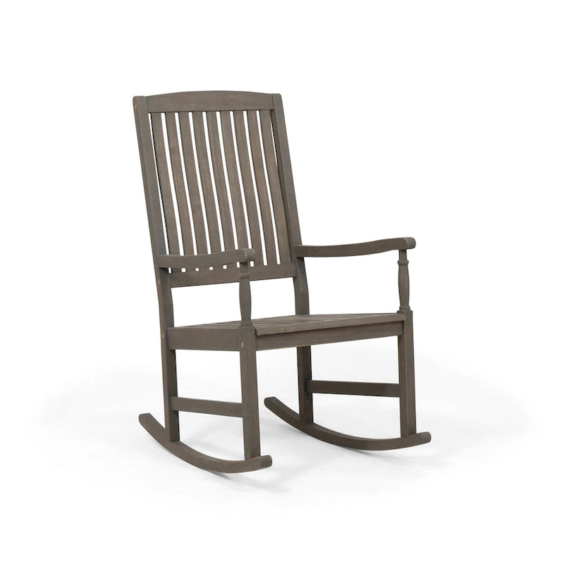 Fauteuil à bascule d'extérieur Arcadia en bois d'acacia par Christopher Knight Home