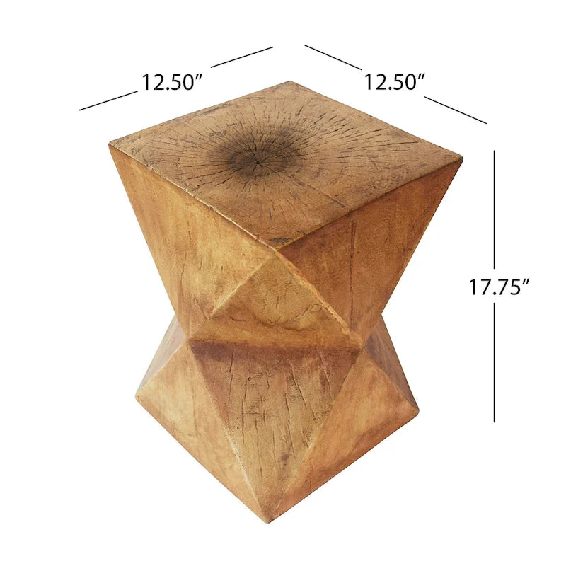 Table d'appoint Waylon en béton léger par Christopher Knight Home