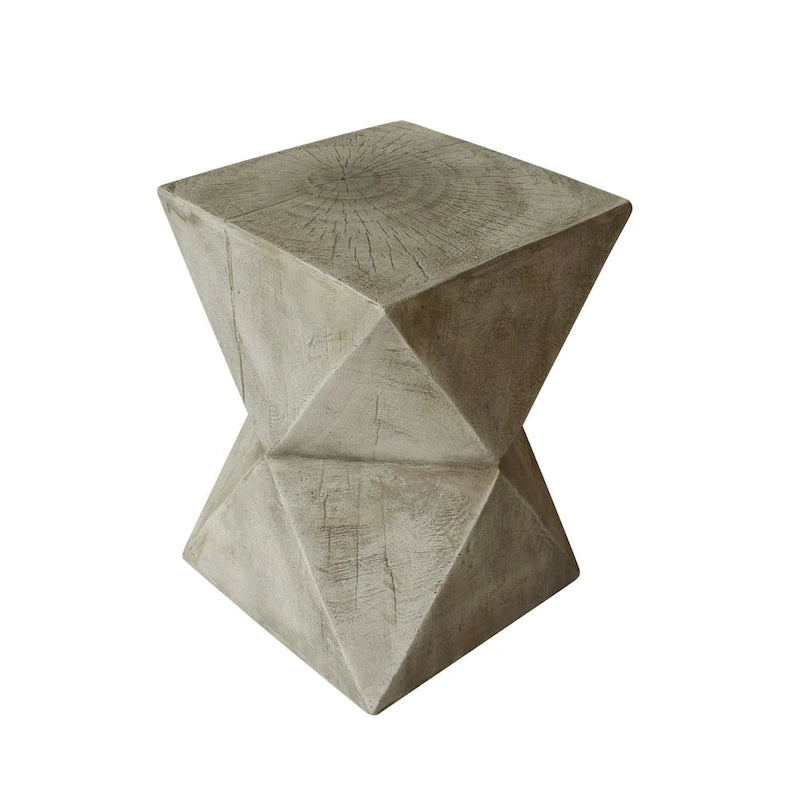 Table d'appoint Waylon en béton léger par Christopher Knight Home