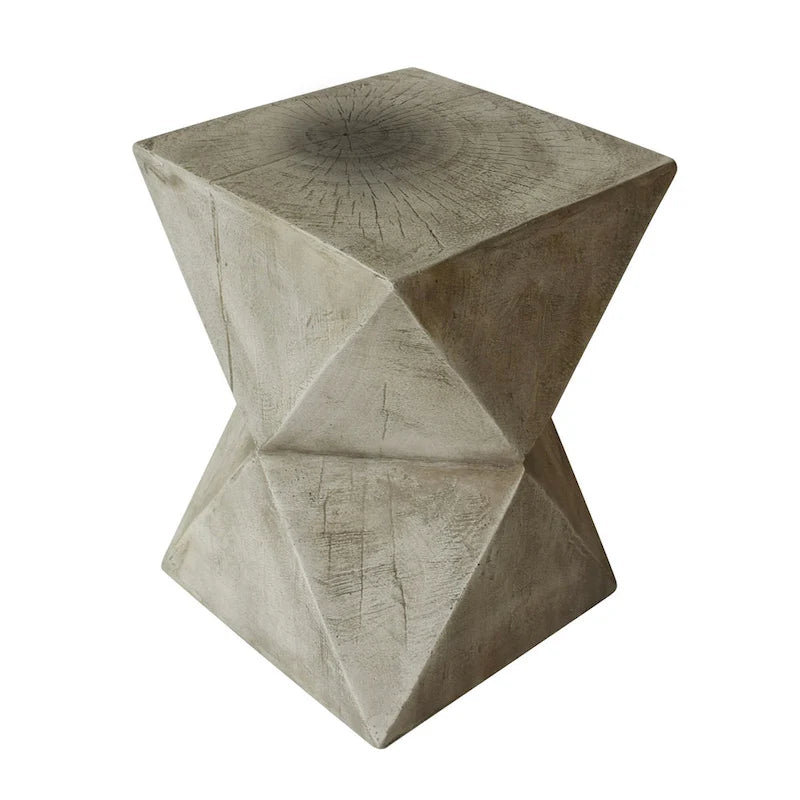 Table d'appoint Waylon en béton léger par Christopher Knight Home