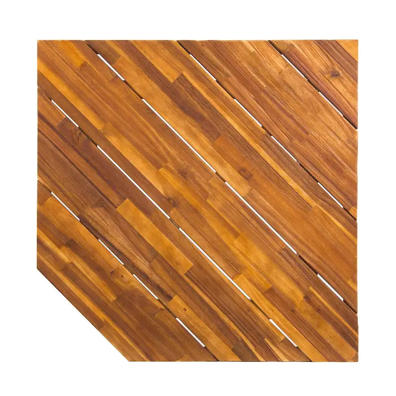 Canapé d'angle en acacia 4 pièces en V Hillcrest Outdoor par Christopher Knight Home