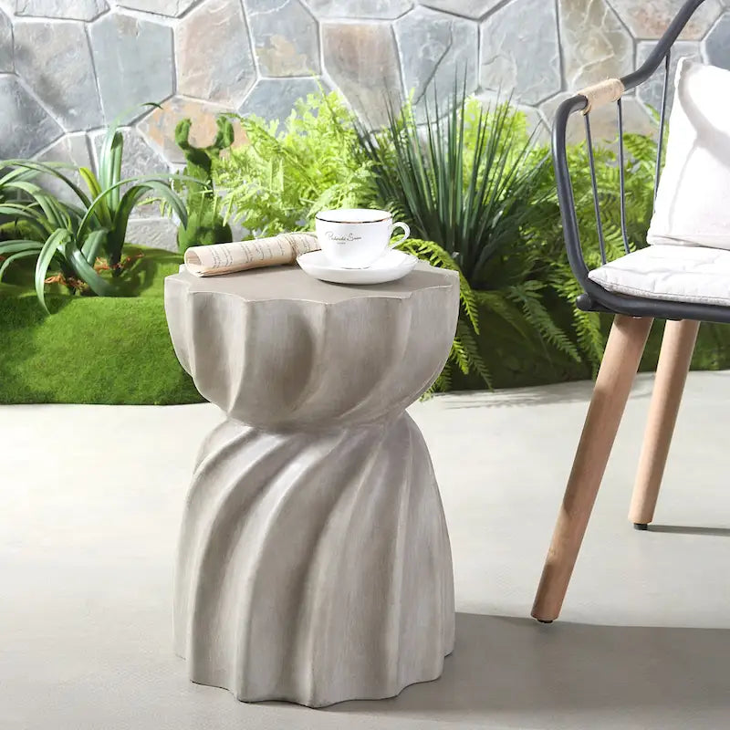Canis Outdoor Lightweight Accent Side Table by Christopher Knight Home - 14.00W x 14.00D x 18.50H