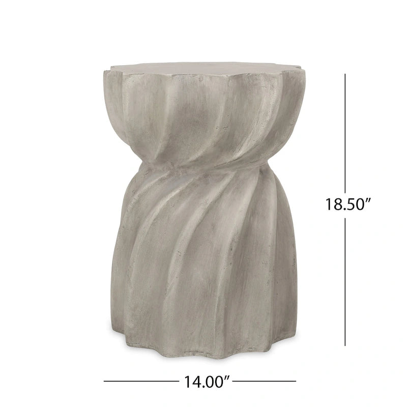Table d'appoint d'extérieur légère Canis par Christopher Knight Home - 14.00L x 14.00P x 18.50H