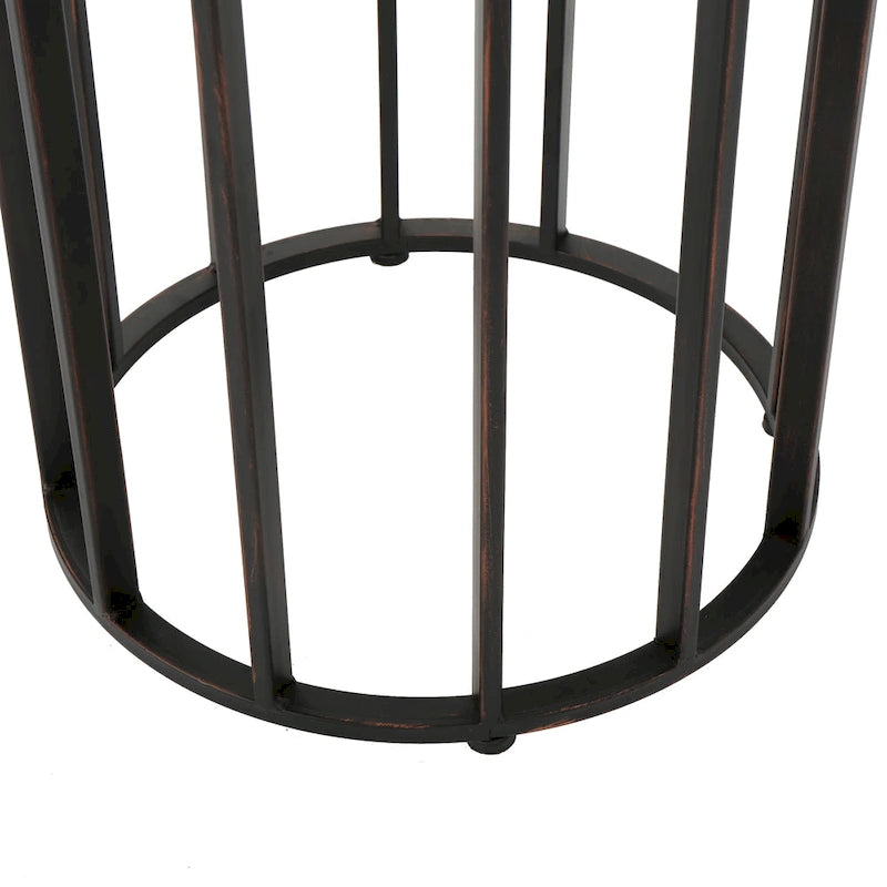 Table d'appoint ronde Canary d'extérieur en bois d'acacia par Christopher Knight Home