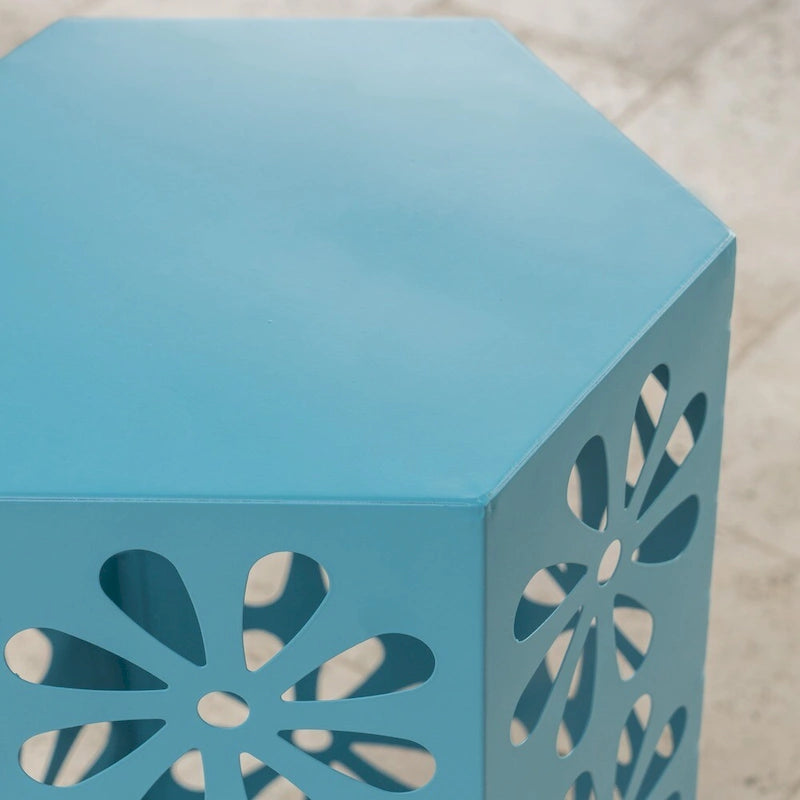 Table d'appoint florale d'extérieur pissenlit 35,5 cm par Christopher Knight Home