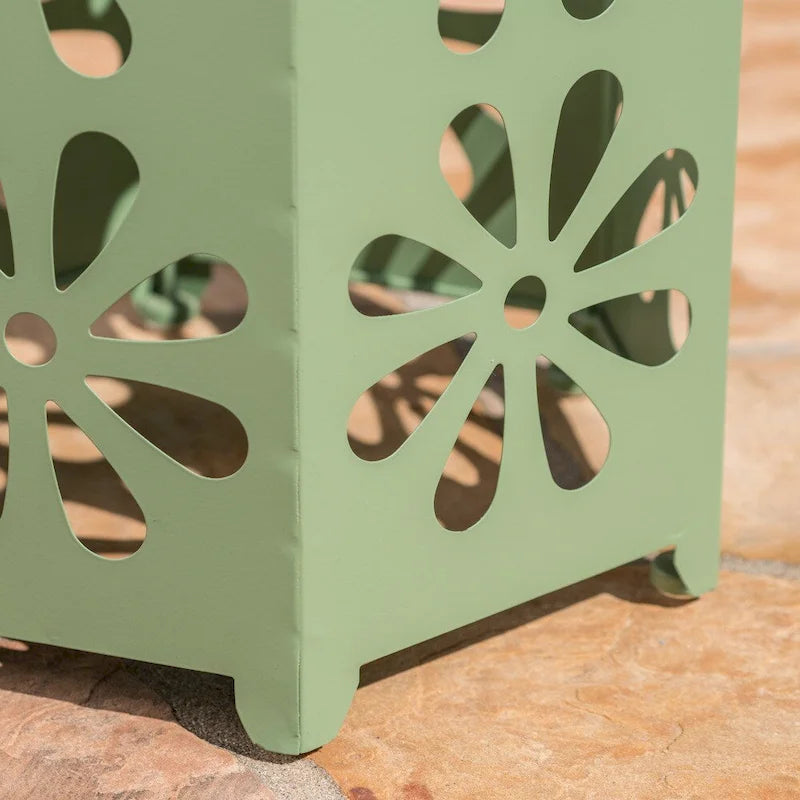 Table d'appoint florale d'extérieur pissenlit 35,5 cm par Christopher Knight Home