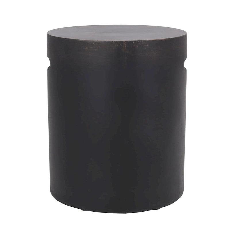 Table d'appoint d'extérieur légère en béton Akin par Christopher Knight Home