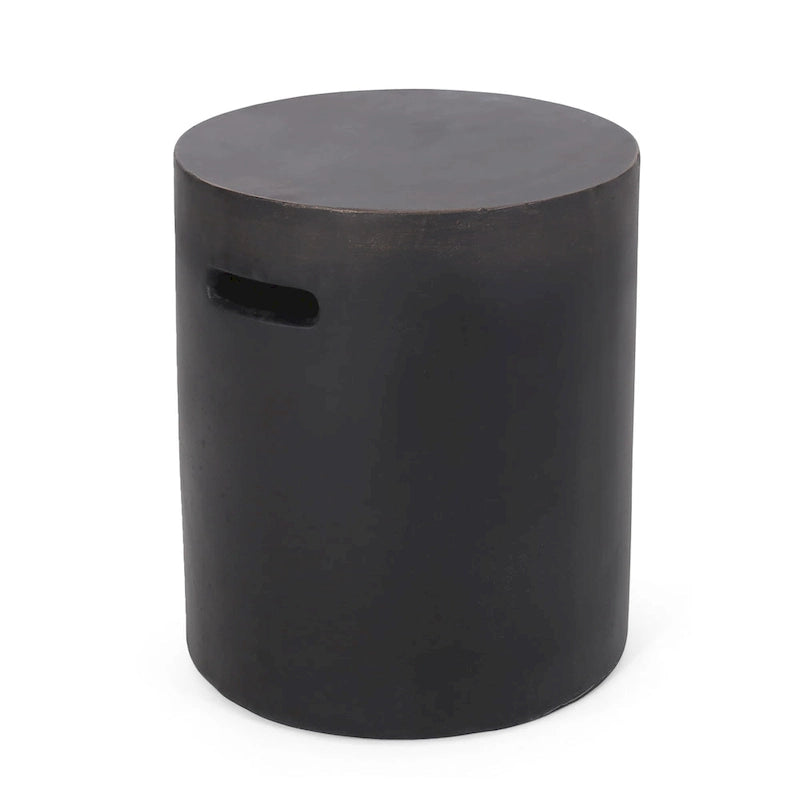 Table d'appoint d'extérieur légère en béton Akin par Christopher Knight Home