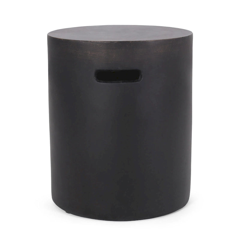 Table d'appoint d'extérieur légère en béton Akin par Christopher Knight Home