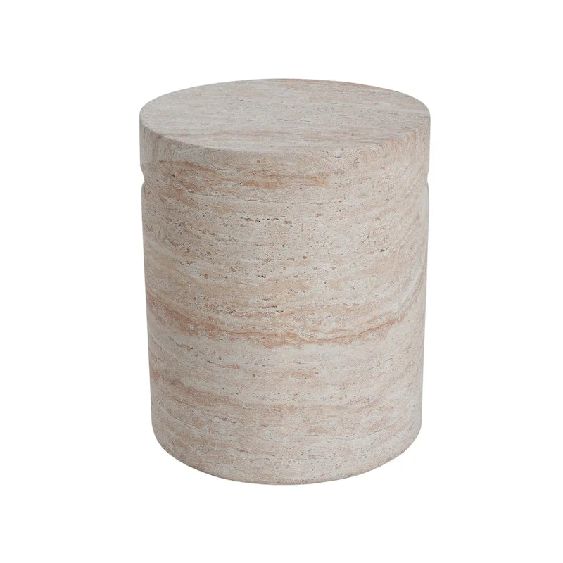 Table d'appoint d'extérieur légère en béton Akin par Christopher Knight Home