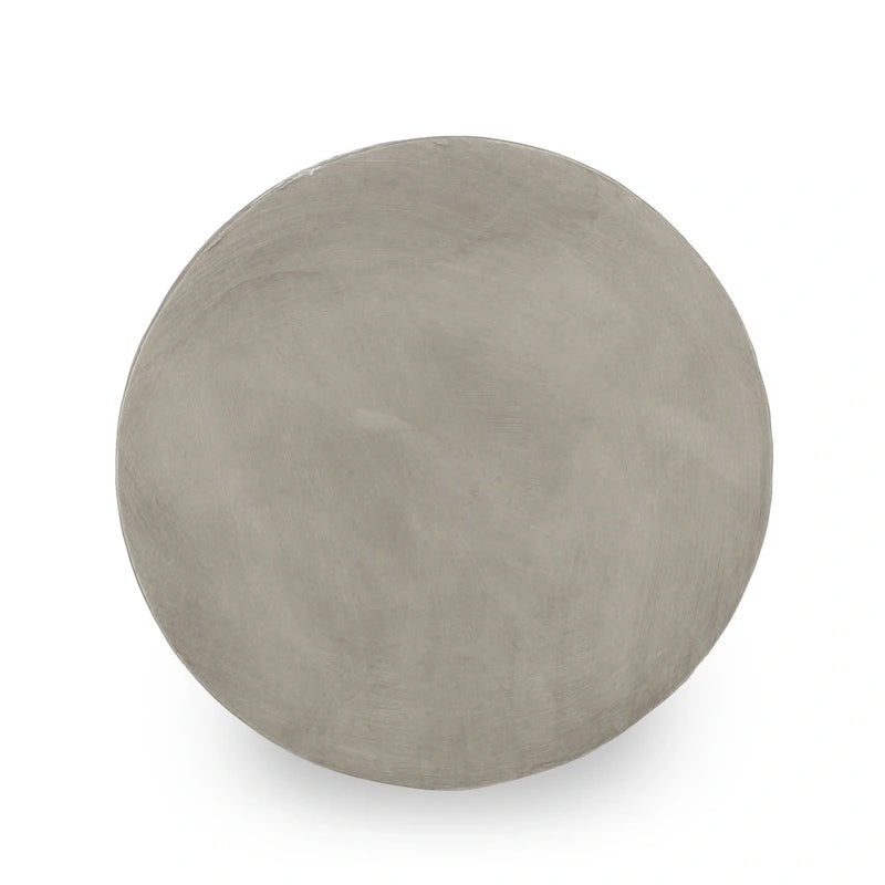 Table d'appoint Delphinus d'extérieur contemporaine en béton léger par Christopher Knight Home - 15,75 l x 15,75 P x 18,00 H