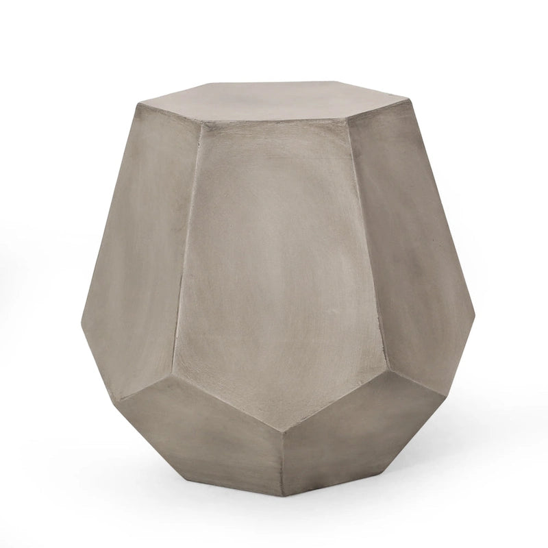 Table d'appoint en béton léger Felix par Christopher Knight Home