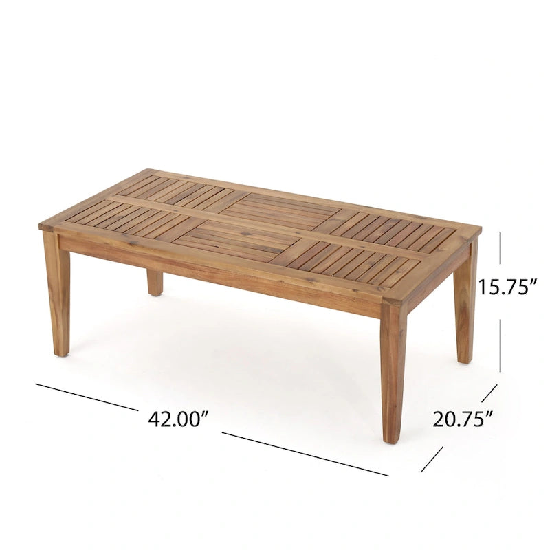 Ensemble de conversation d'extérieur Hampton de 5 pièces en bois et osier par Christopher Knight Home