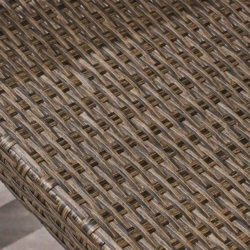 Ensemble de conversation d'extérieur Hampton de 5 pièces en bois et osier par Christopher Knight Home