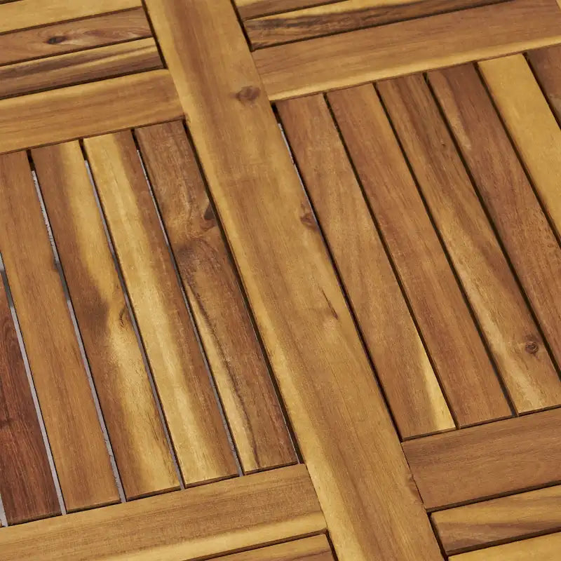 Ensemble de conversation d'extérieur Hampton de 5 pièces en bois et osier par Christopher Knight Home